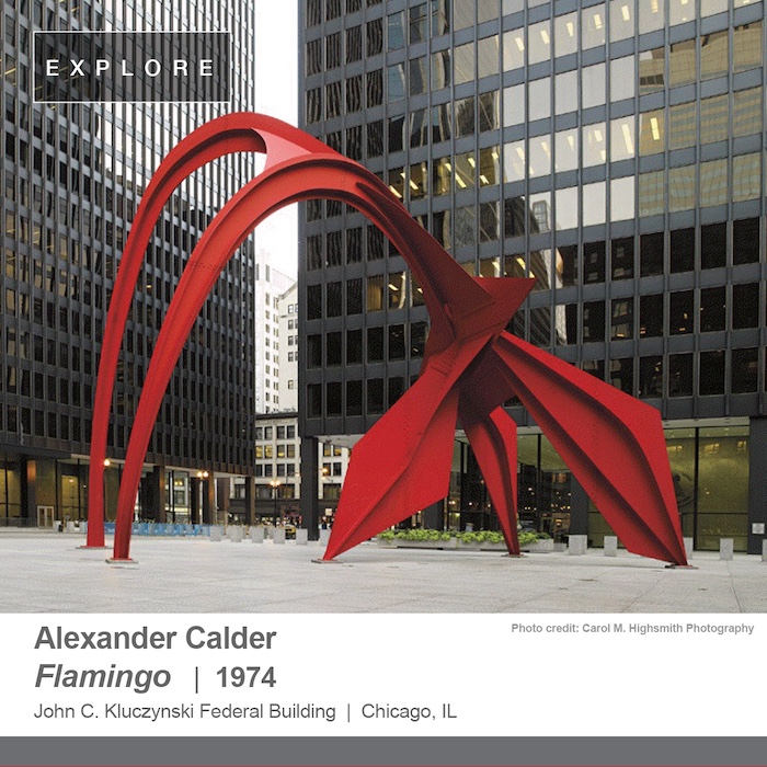  Alexander Calder Flamingo | 1974