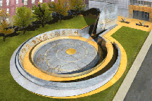 African Burial Ground Memorial Small Rendering by Rodney Leon