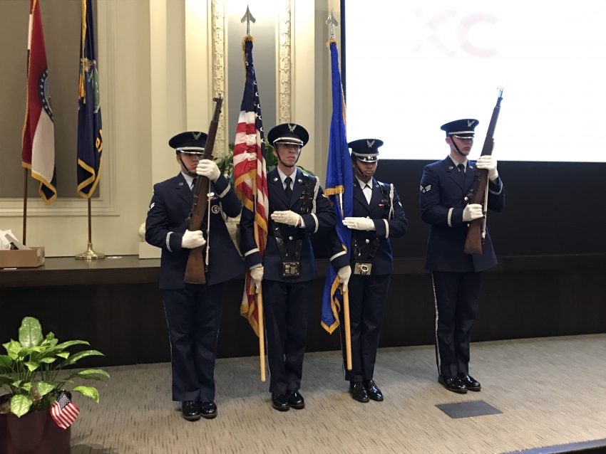 USAF Color Guard at the Kansas City Small Business Networking Event