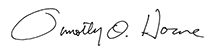 Image of Timothy Horne Acting Administrator Signature