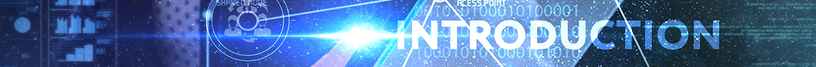Abstract tech background with the text INTRODUCTION overlaid