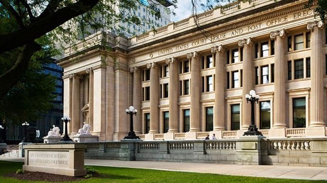 Exterior of the Birch Bayh Federal Building and U.S. Courthouse