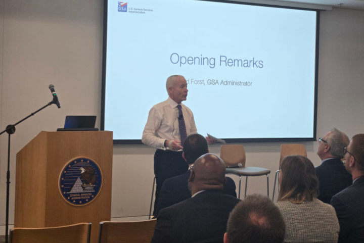 Ed Forst speaks to Industry Day attendees