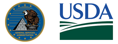 GSA seal and USDA logo