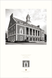 Poster of the exterior of U.S. Post Office and Courthouse