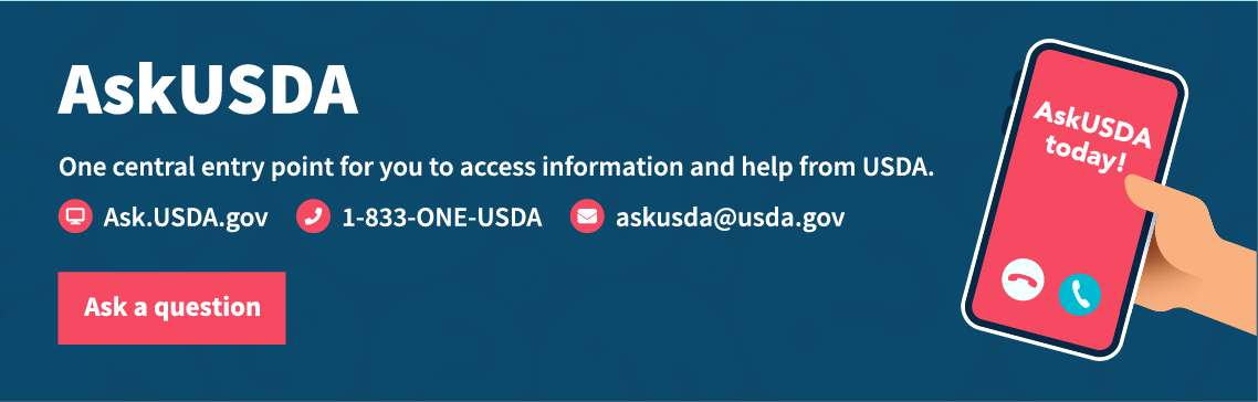 Ask USDA Info Graphic