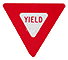 Graphic that represents the Yield sign