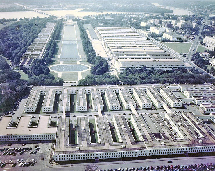 Temporary Buildings on the Mall in Washington, DC