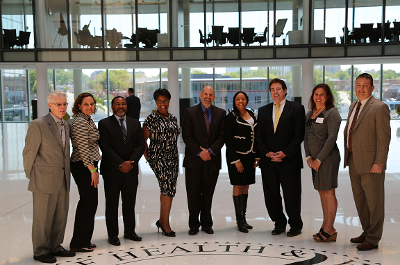 (Pictured left to right)  Tom Malone, Liz Johnson, Glenn Harvey, Michelle Parrish, Ben Winters, Former NCR Regional Administrator Julia E. Hudson, Jim Phelan, Stephanie Liller and Eric Albrecht