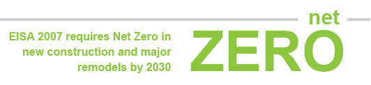 EISA 2007 requires Net Zero in new construction a