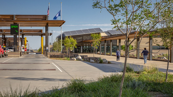 External view of the Columbus land port of entry