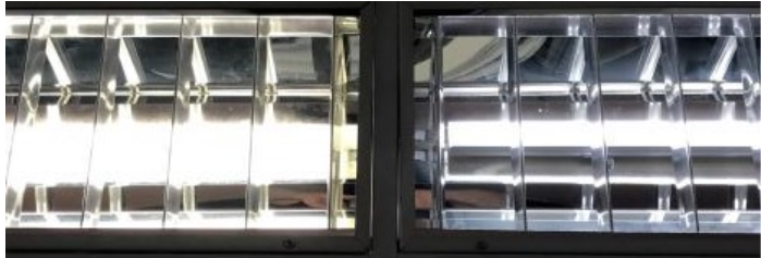 horizontal light with led&#039;s versus no led&#039;s