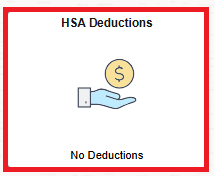 HSA deductions tile highlighted