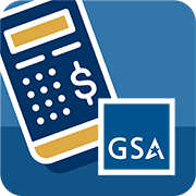 Employee Express icon showing a calculator with the GSA logo