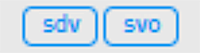 Screen shot of buttons with SDV and SVO inside each of them