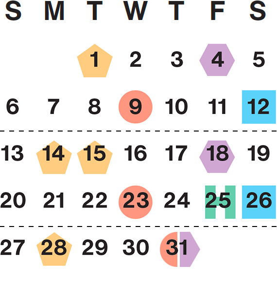 December 2026 calendar month grid with columns for Sunday to Saturday, Dec 1 on Tue first row, and Dec 31 on Thu fifth row