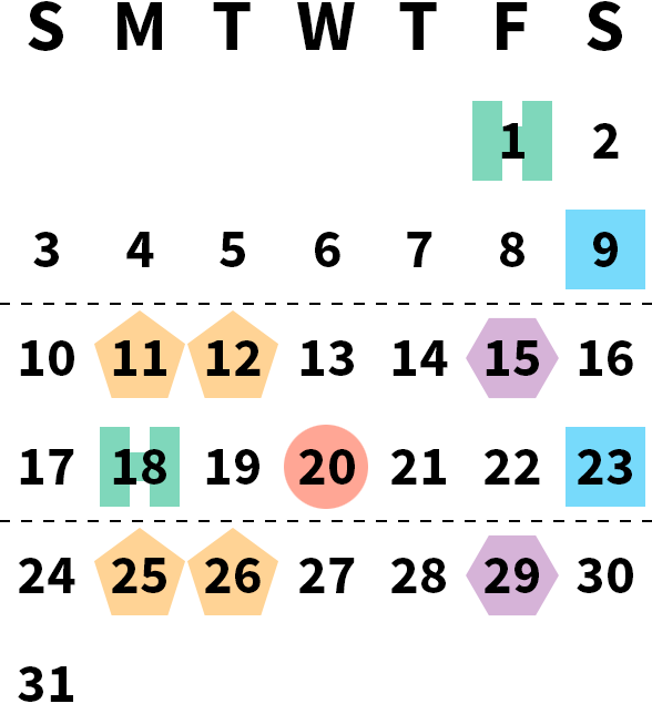 January 2027 calendar month grid with columns for Sunday to Saturday, Friday, Jan 1 on first row, and Sunday, Jan 31 on sixth row