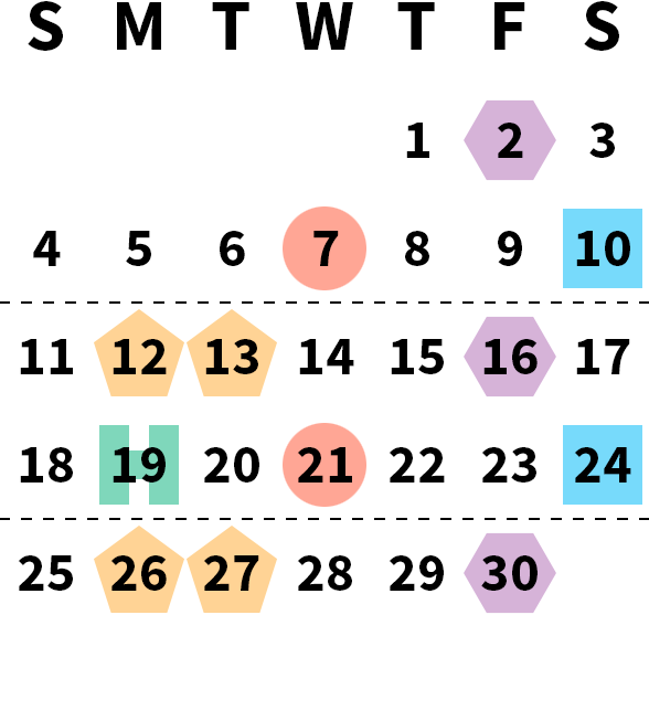 June 2028 calendar month grid