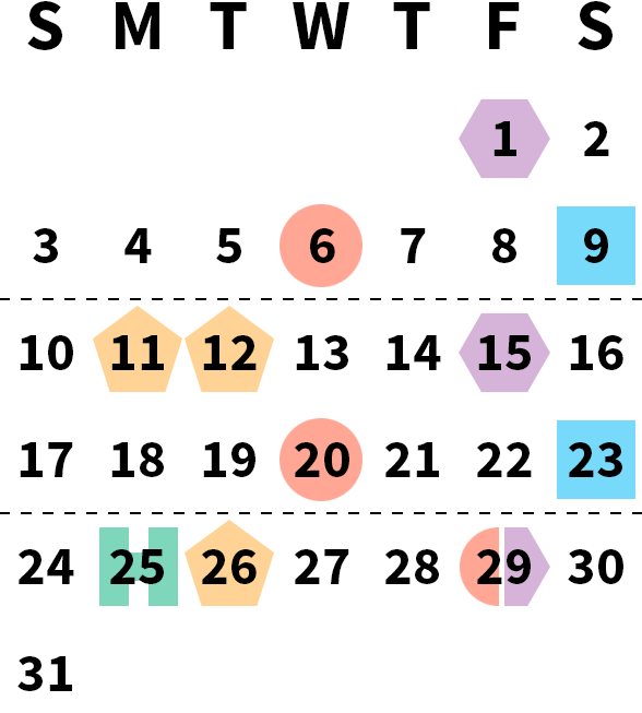 December 2028 calendar month grid