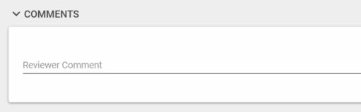 Reviewer comments box