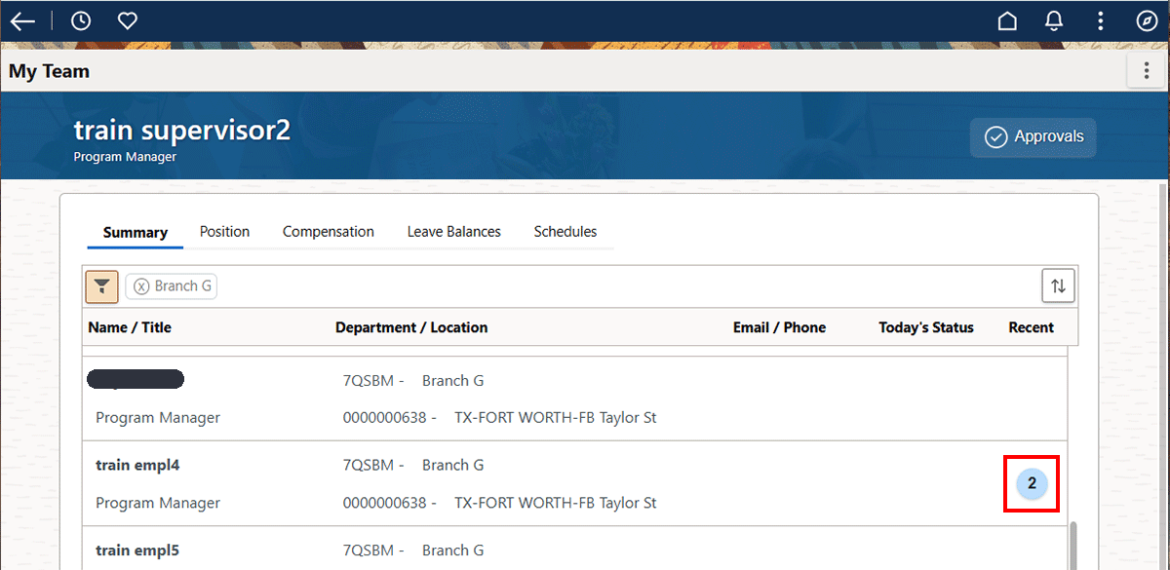 Screenshot showing number of Recent highlighted in red.