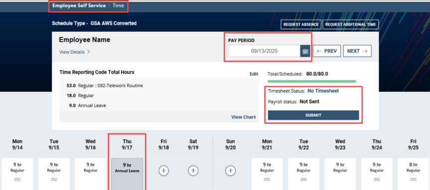 employee timesheet not sent