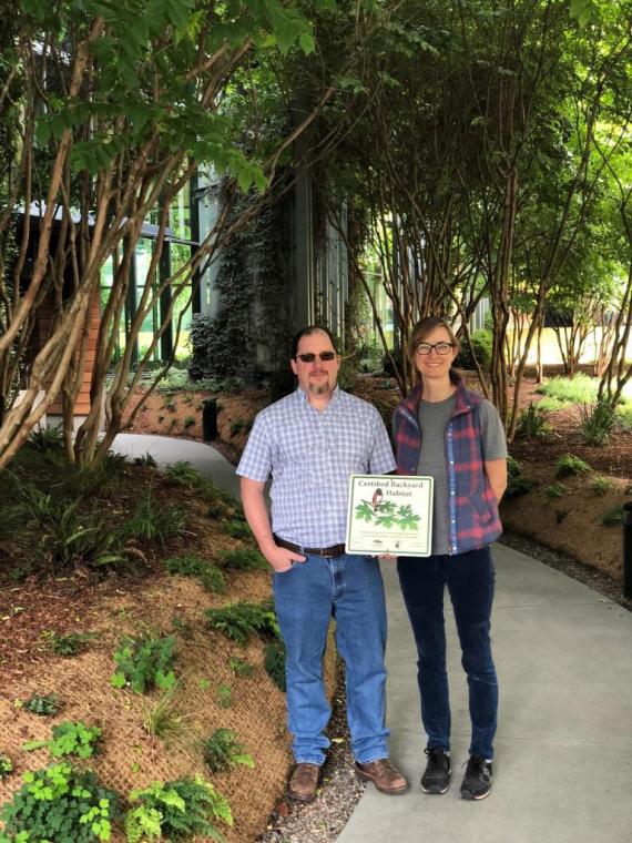 Picture of EGWW Habitat with John Gregory and Susie Peterson