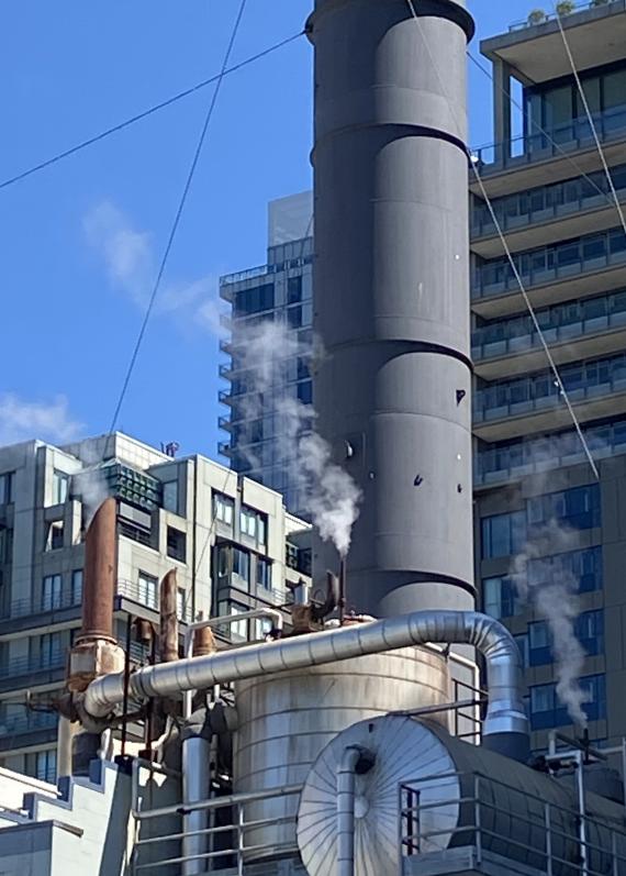 Steam loop in downtown Seattle.