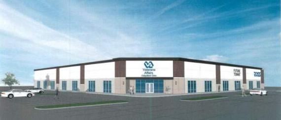 Rendering of the new VHA Outpatient Clinic being constructed in Cedar Rapids, Iowa.