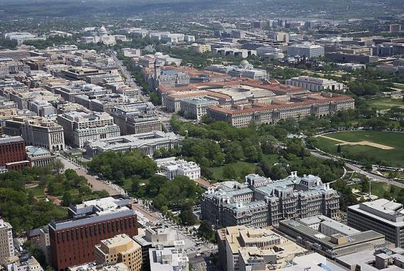 Photo of Aerial view of Pennsylvania avenue area