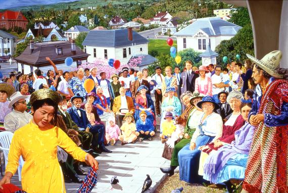 Summer Festivals in Orange County - John Valadez, 1998