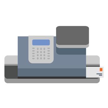 stock image of fax machine