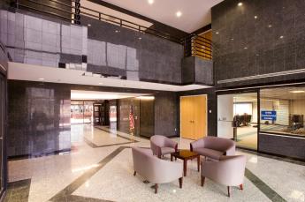 Wide shot of NTIS lease lobby