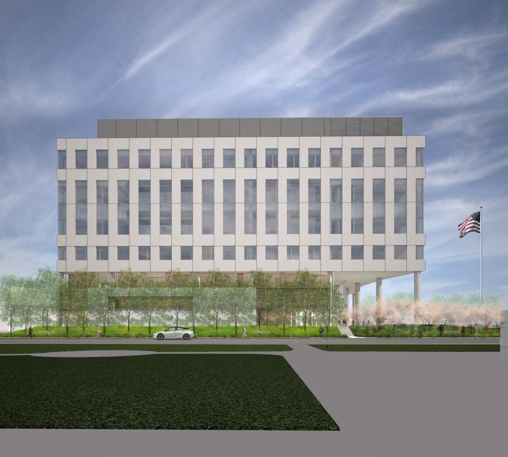 Rendering of East Locust Street side