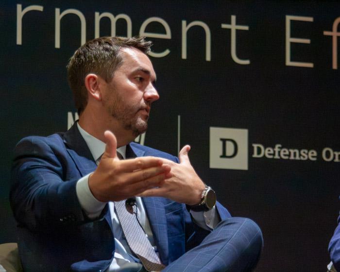 Mike Lynch and Greg Barbaccia speak at the Government Efficiency Summit in Washington, D.C.