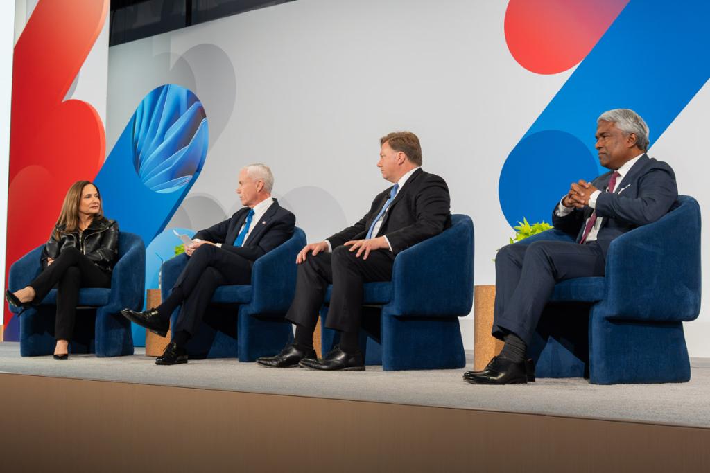 Administrator Forst joins Karen Dahut and Thomas Kurian of Google alongside Michael Duffey of DoW to discuss tech advancements.