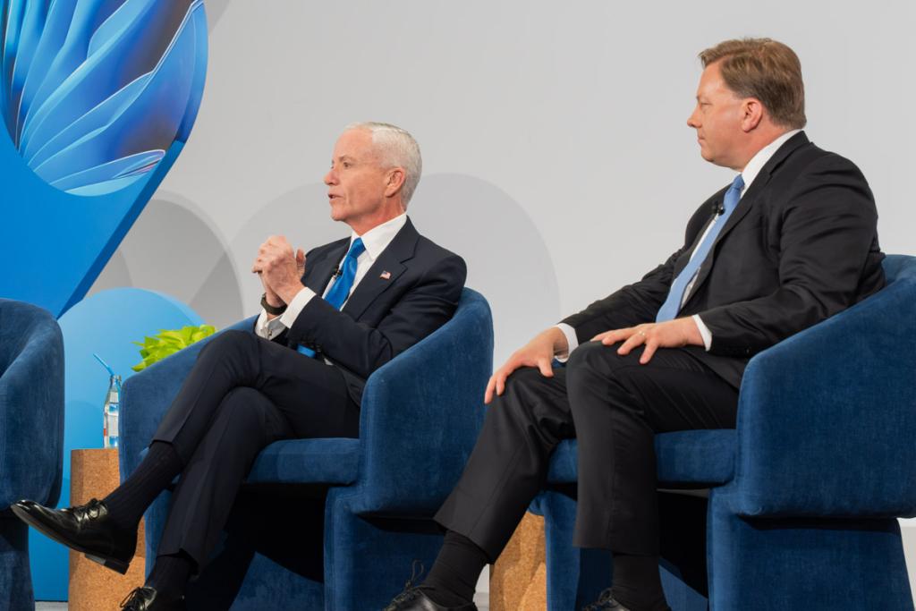 Administrator Forst joins Karen Dahut and Thomas Kurian of Google alongside Michael Duffey of DoW to discuss tech advancements.