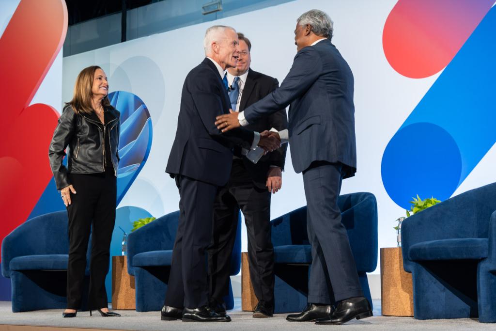 Administrator Forst joins Karen Dahut and Thomas Kurian of Google alongside Michael Duffey of DoW to discuss tech advancements.