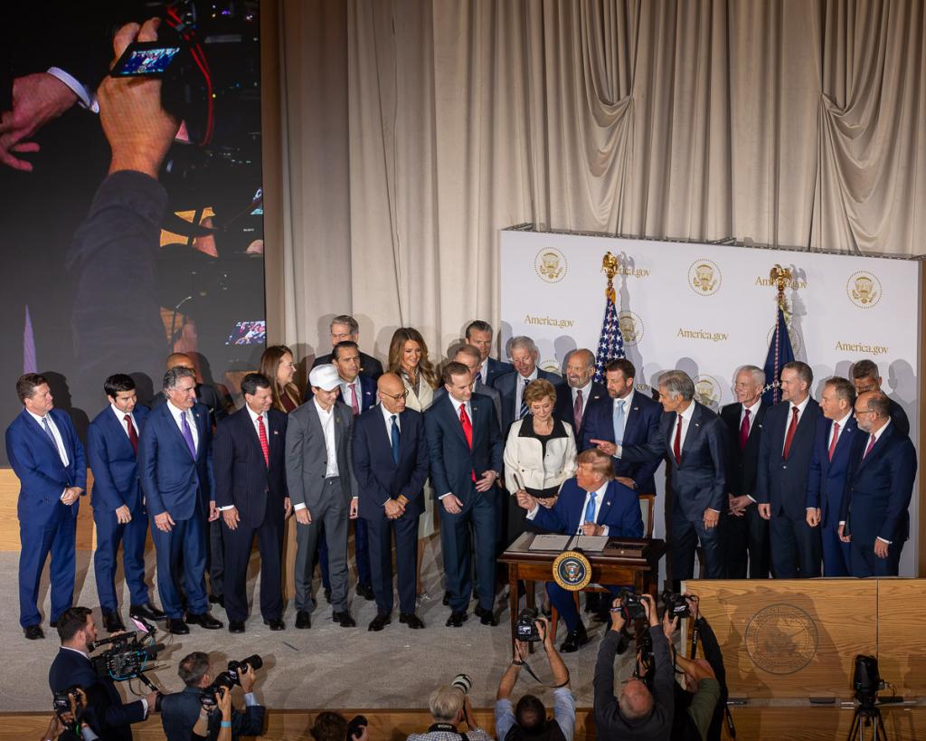 America.gov launches with an event at the Mellon Auditorium and an EO signing by President Trump on super intelligence.