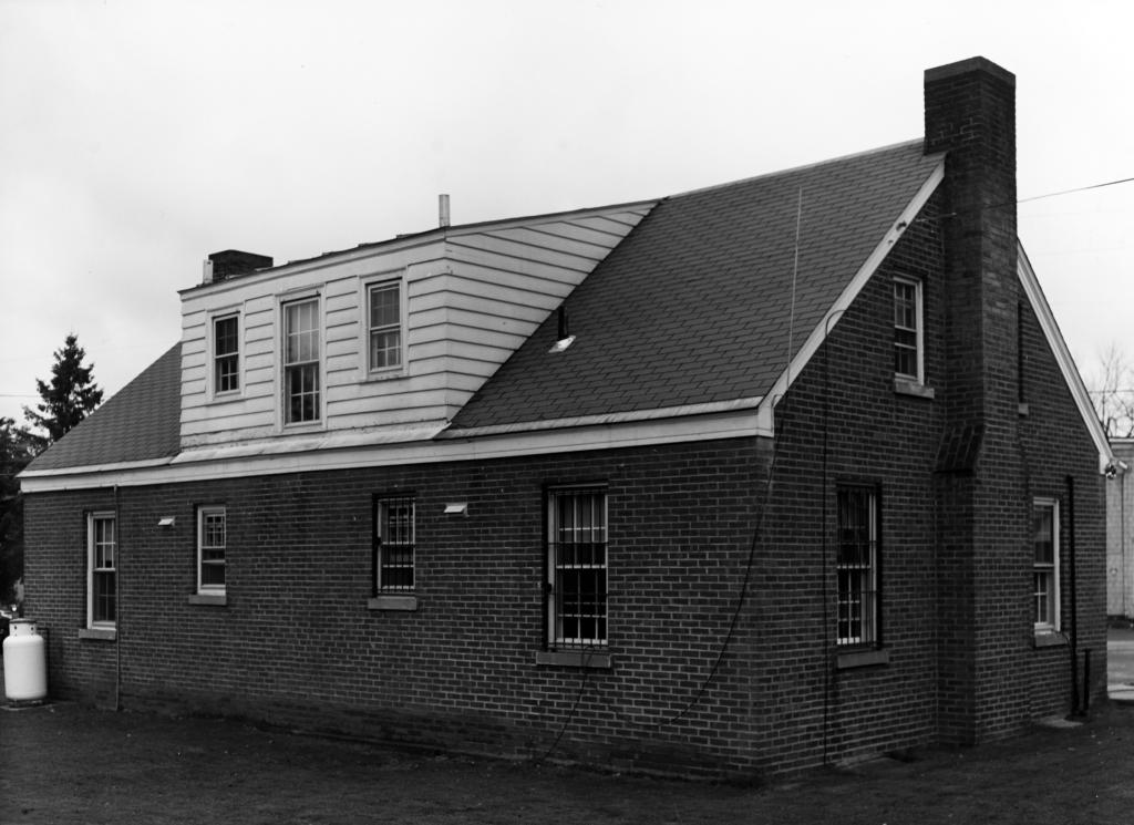 Black and white picture of rear of Beebe Plain