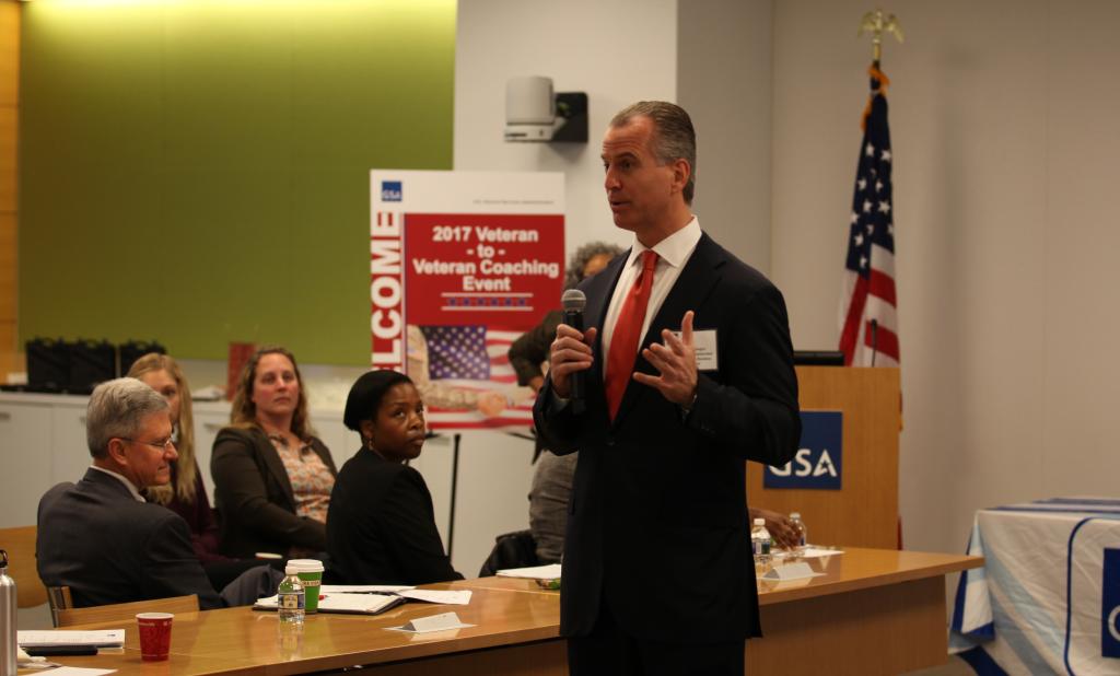 Charles Manger Speaks to Vets