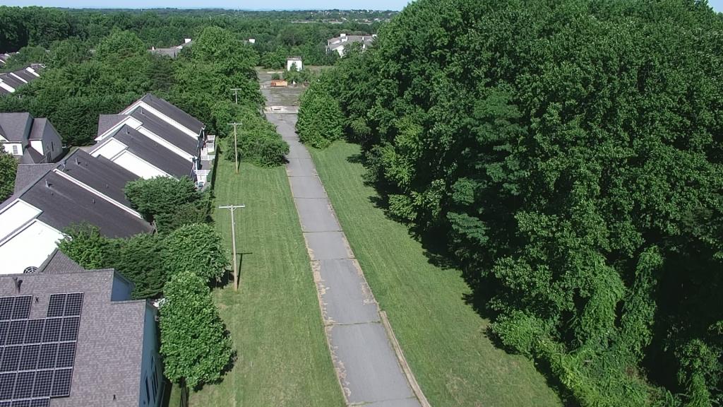 Aerial View - Site Interior Road Looking West