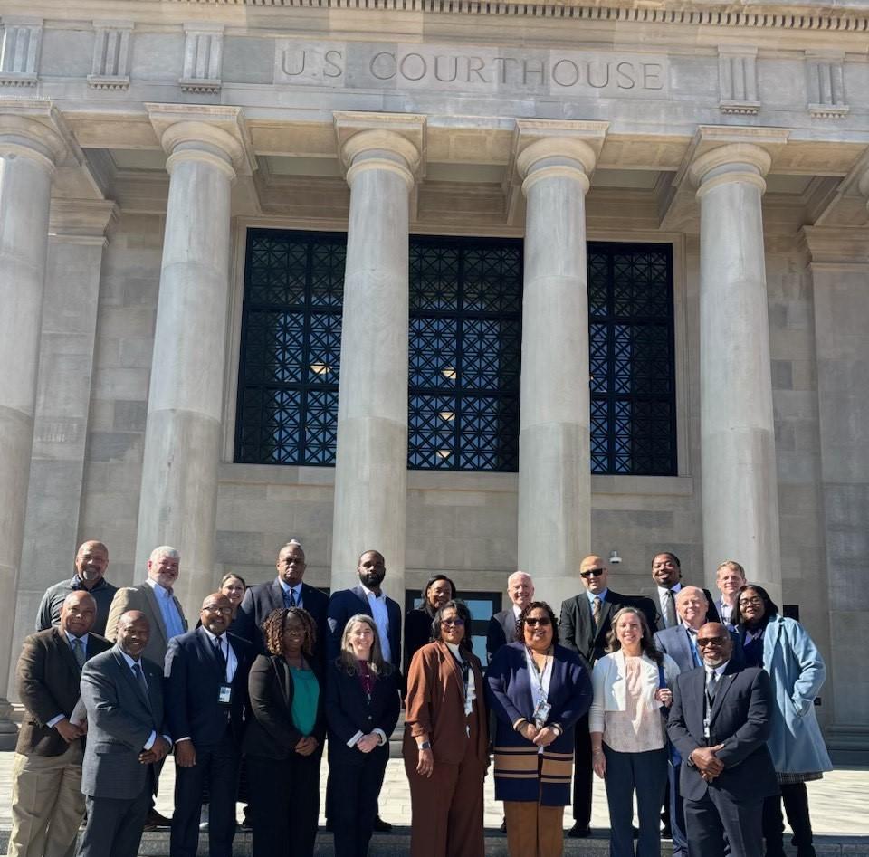 Group photo at the Huntsville U.S. Courthouse