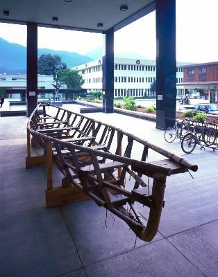 Photo of a boat frame