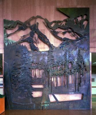 Photo of wall artwork in Federal Building