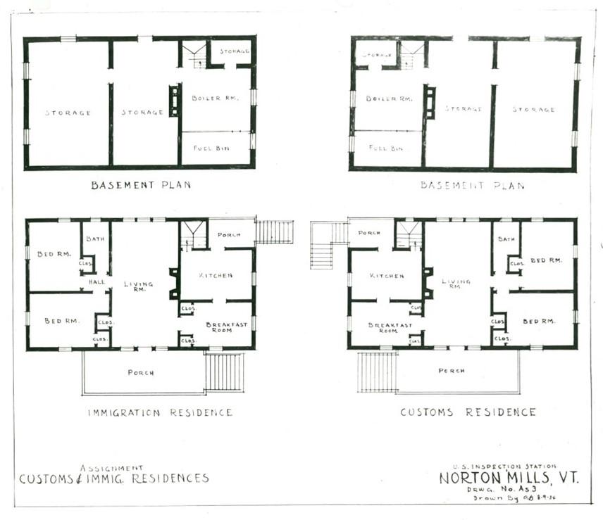 Floor plan showcasing previously demolished residences