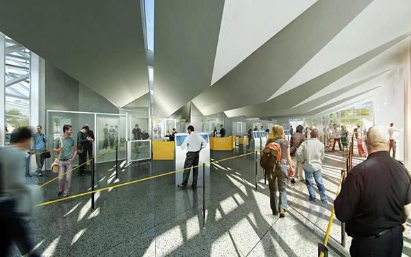 An artist's rendering of the inside of the new an