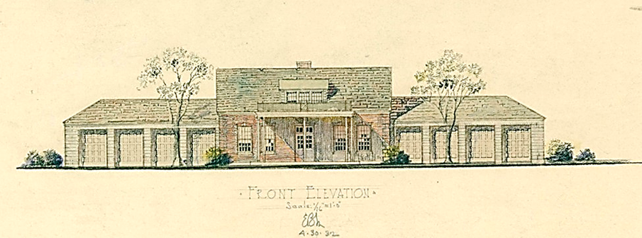 richford vt lpoe cabinet sketch of main east elevation