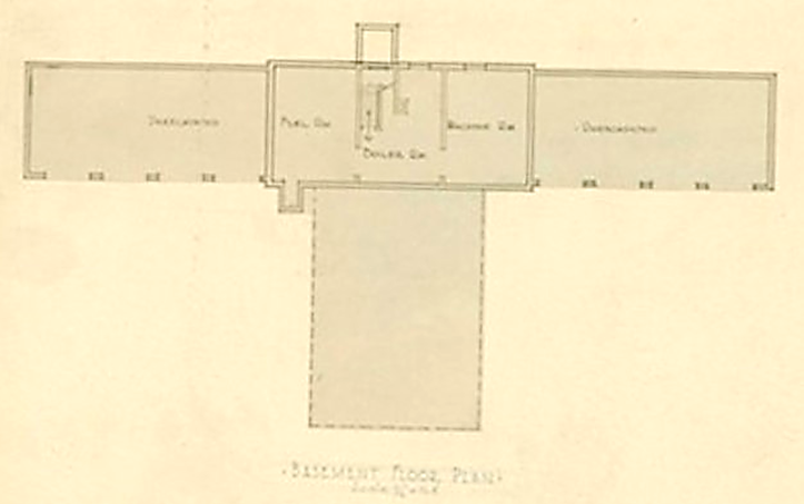 richford vt cabinet sketch 1932 basement plan