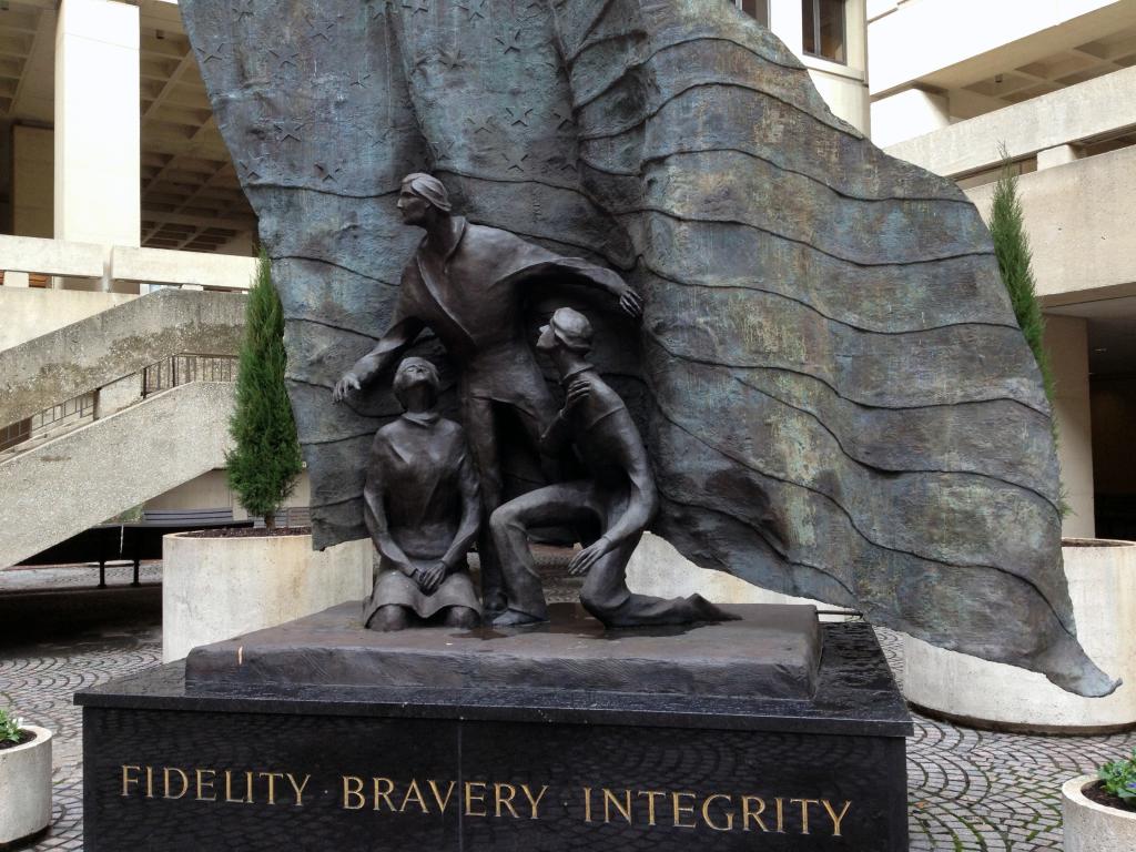 Sculpture, Fidelity, Bravery, Integrity